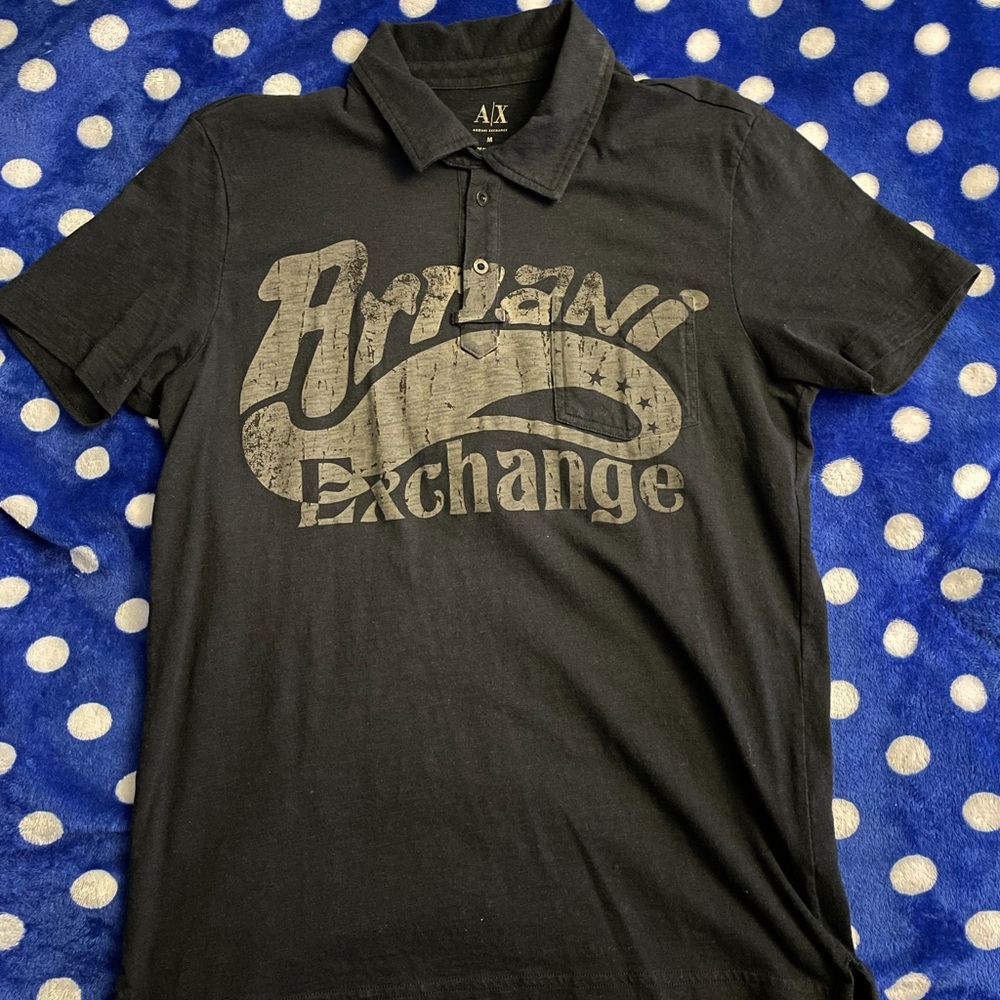 Armani Exchange button up polo